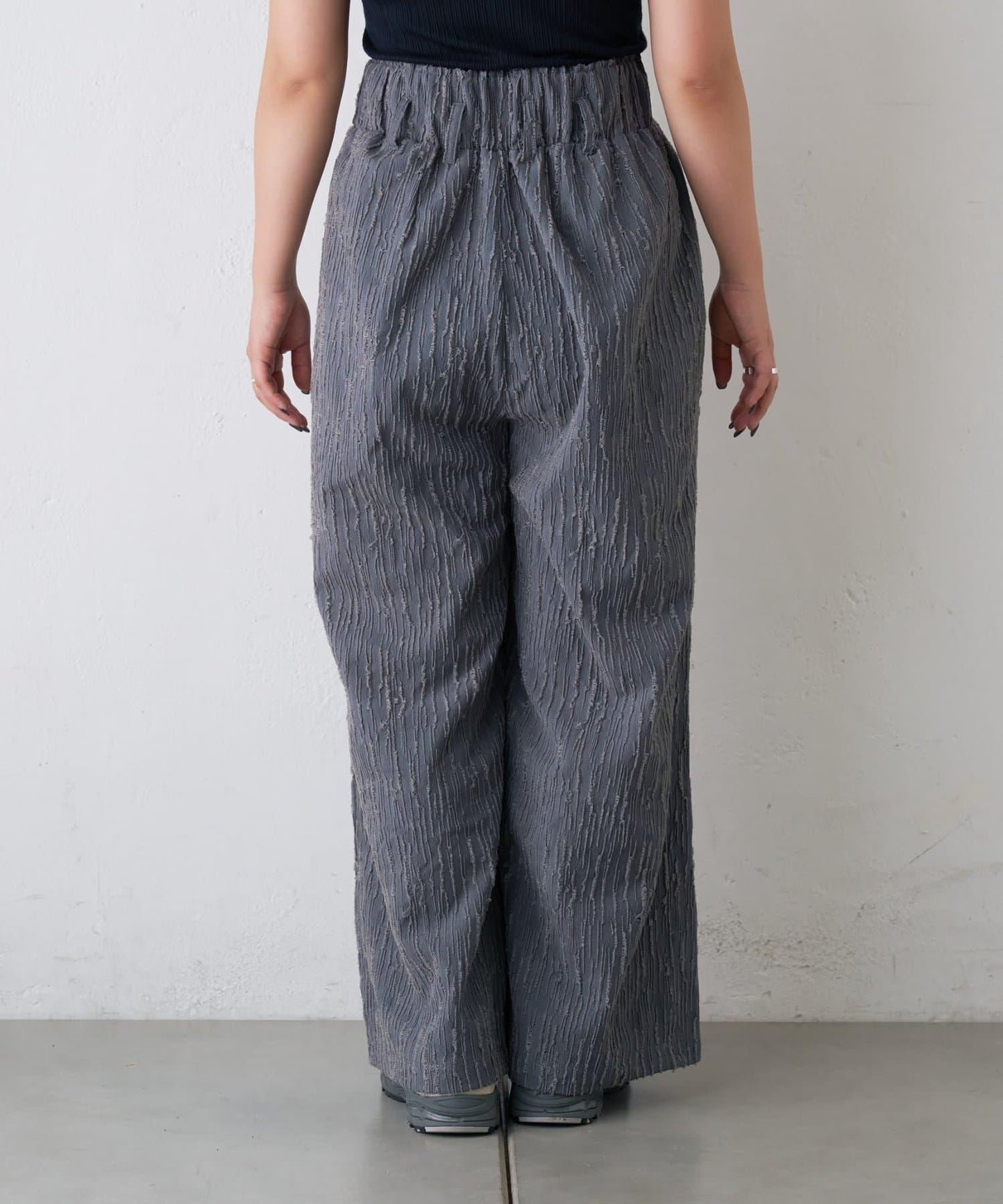 【CIAOPANIC TYPY】提花褶皺寬腿褲