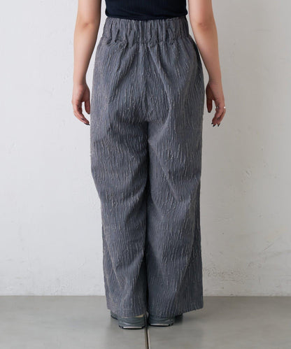 【CIAOPANIC TYPY】提花褶皺寬腿褲