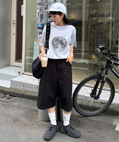 【男女通用】格紋口袋短褲