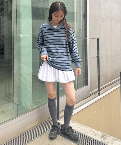 【TERIO韓國企劃】條紋領口上衣