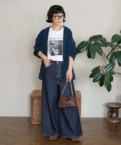 側邊寬鬆褲