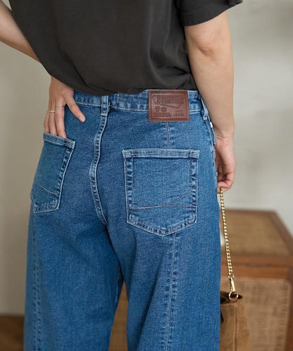 聯名 後開叉 寬鬆直筒