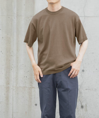 棉麻圓領夏季針織衫