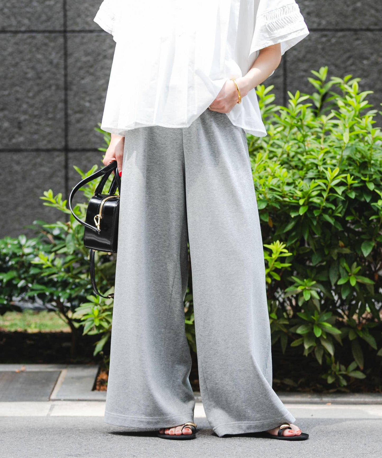 迷你毛圈休閒長褲