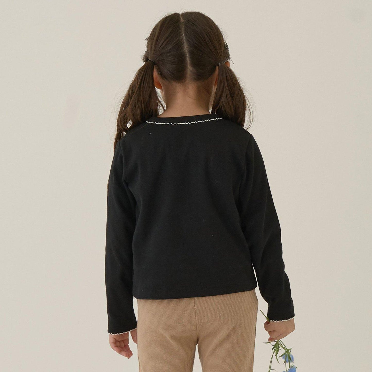 皮克米辛圖案網眼上衣