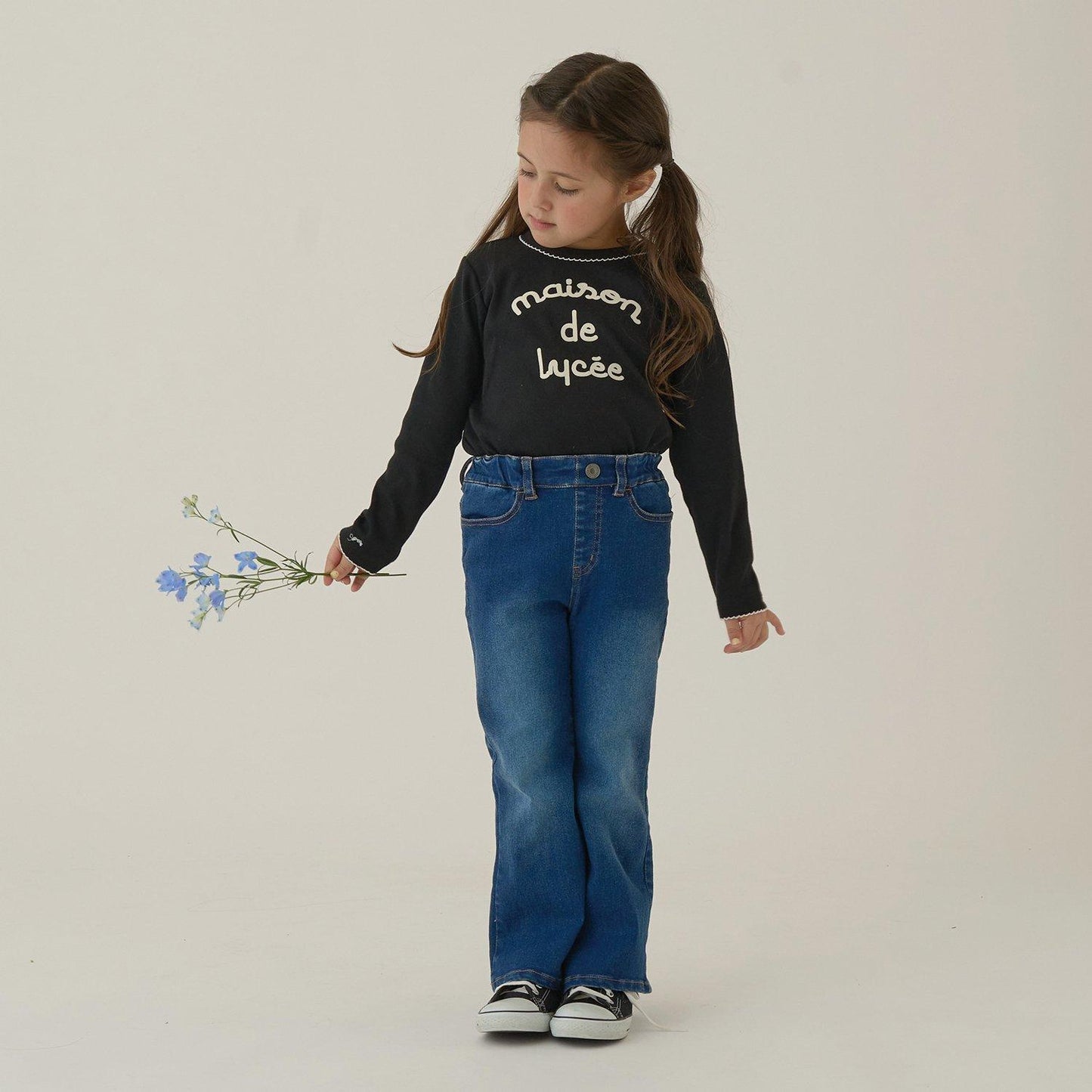 皮克米辛圖案網眼上衣