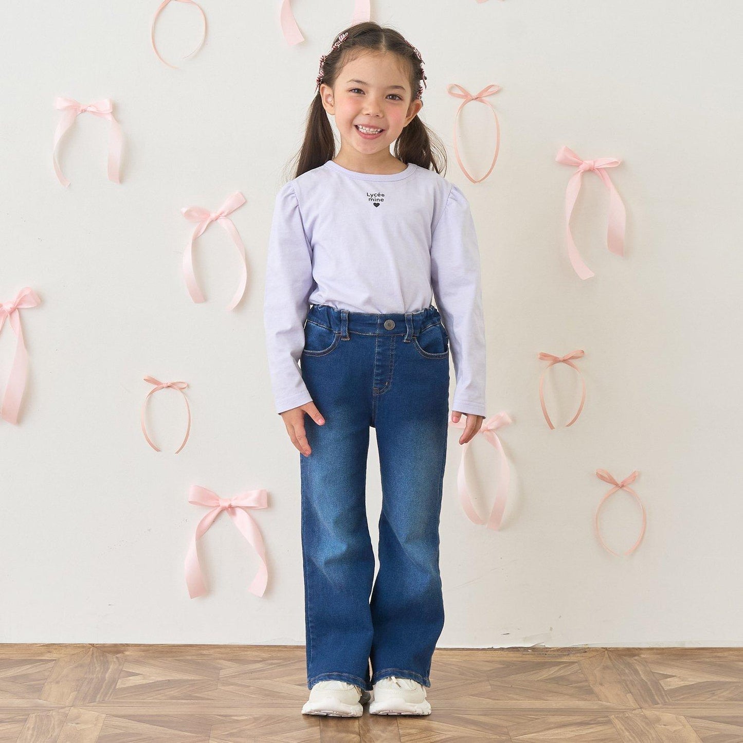 【修身剪裁】後開衩喇叭褲