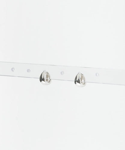 decor『デコール』豐盈水滴耳環 M 銀色