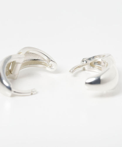 decor『デコール』豐盈水滴耳環 M 銀色