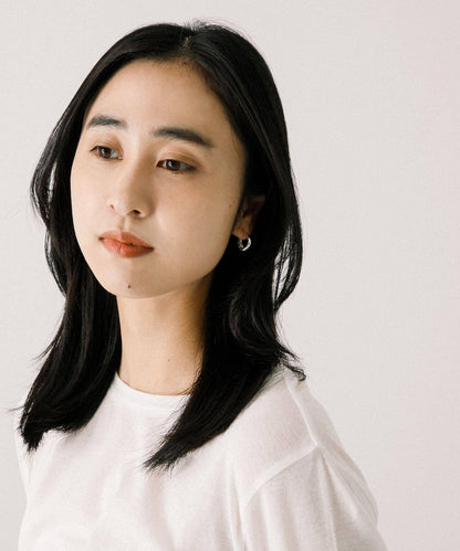 decor『デコール』豐盈水滴耳環 L 銀色