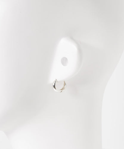 decor『デコール』豐盈水滴耳環 L 銀色