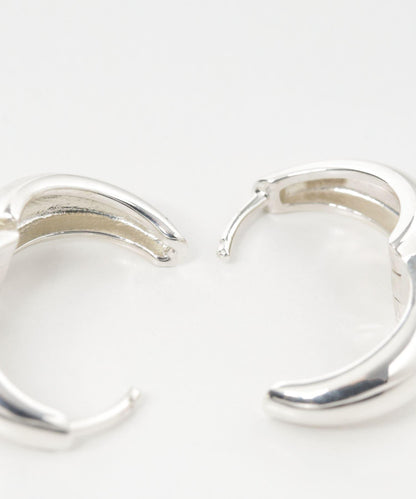 decor『デコール』豐盈水滴耳環 L 銀色