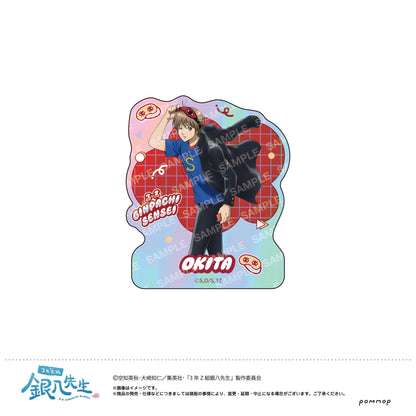 3年Z組銀八先生_掛貼貼紙 -遲到 遲到~-(F 沖田總悟)