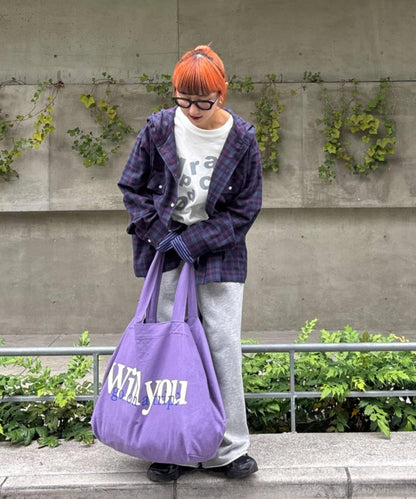 【亞卡企劃】帶食物口袋的混搭加工格子襯衫