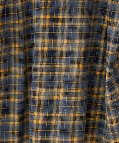 【亞卡企劃】帶食物口袋的混搭加工格子襯衫