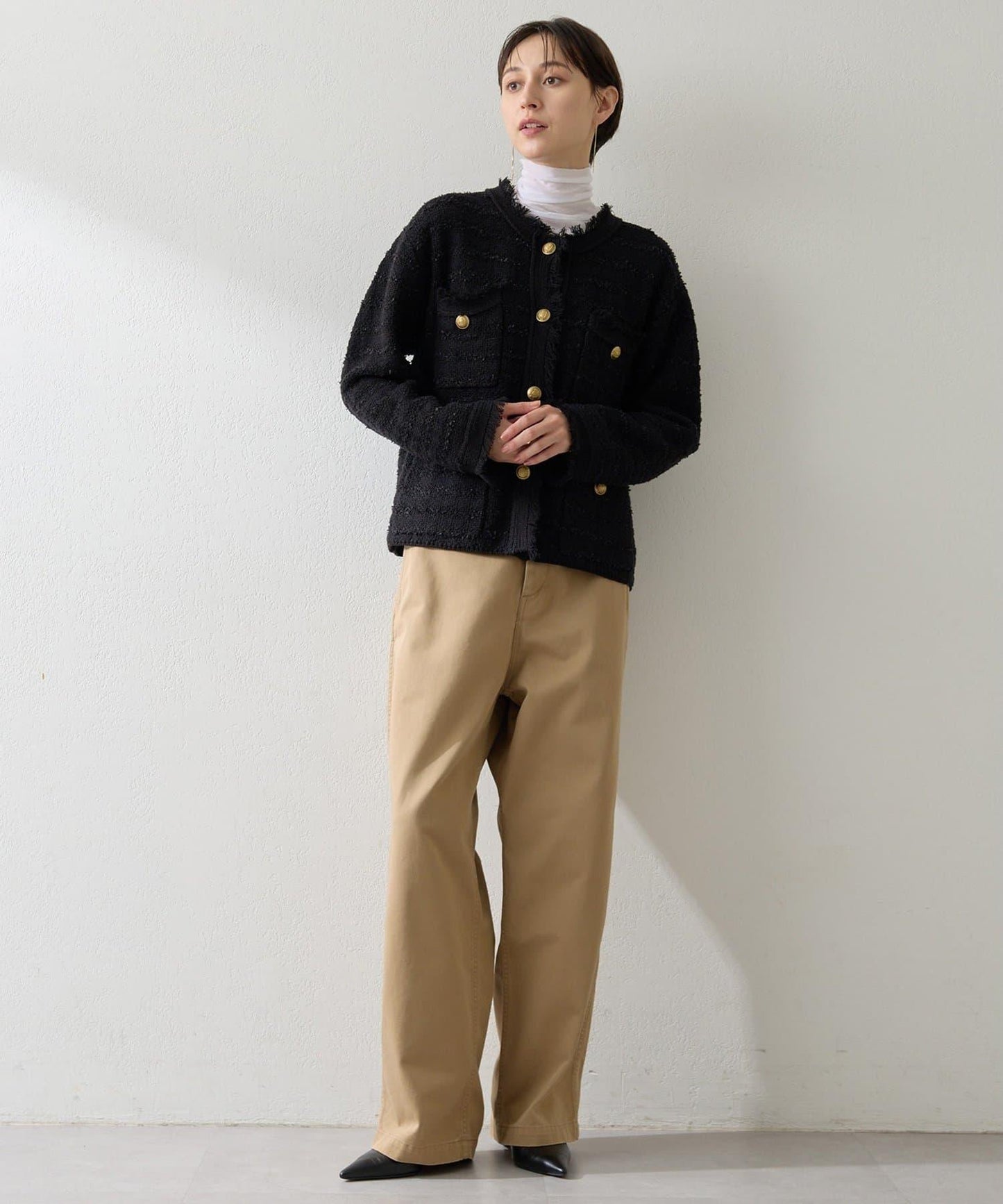 生物加工修身褲