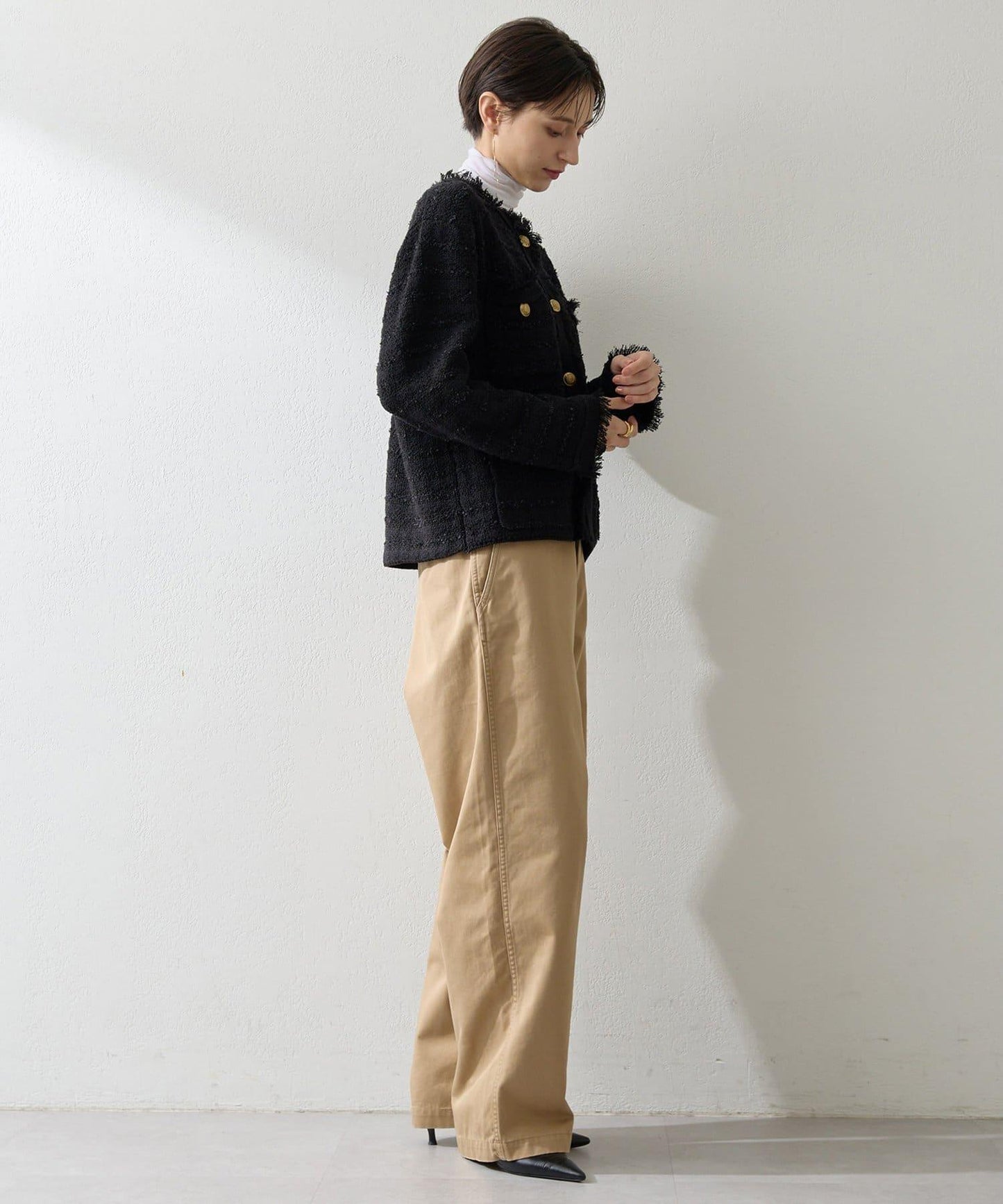 生物加工修身褲