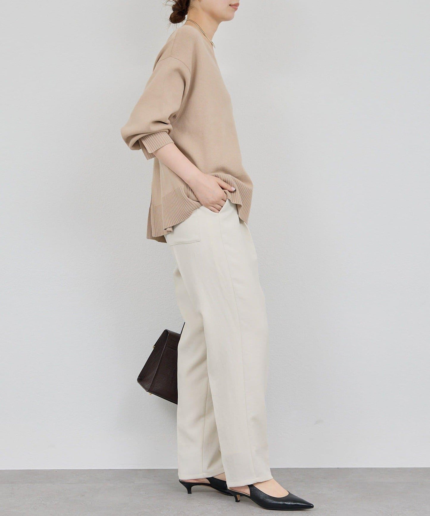 【秋冬素材】運動風錐形褲