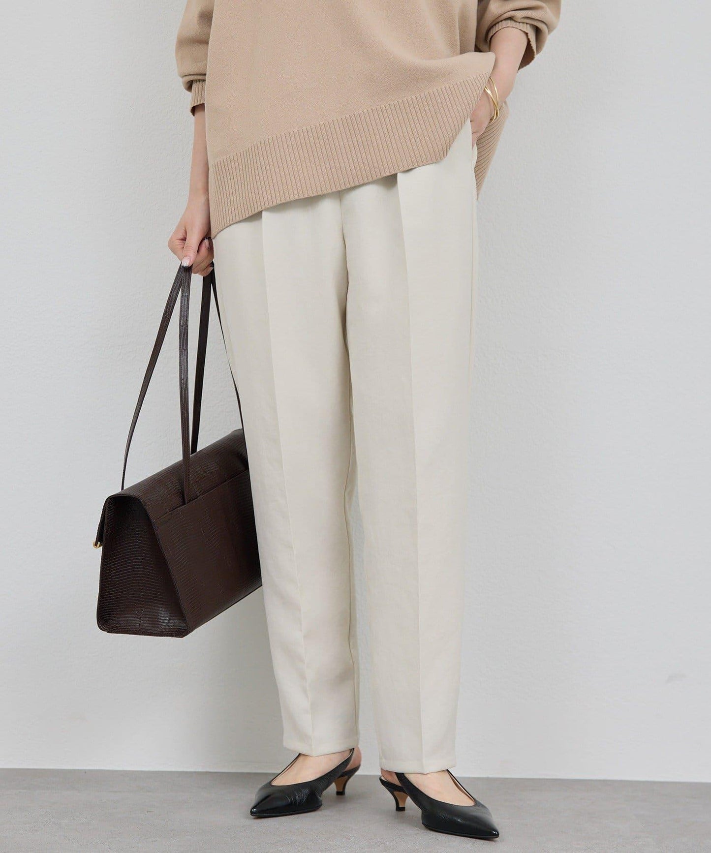 【秋冬素材】運動風錐形褲