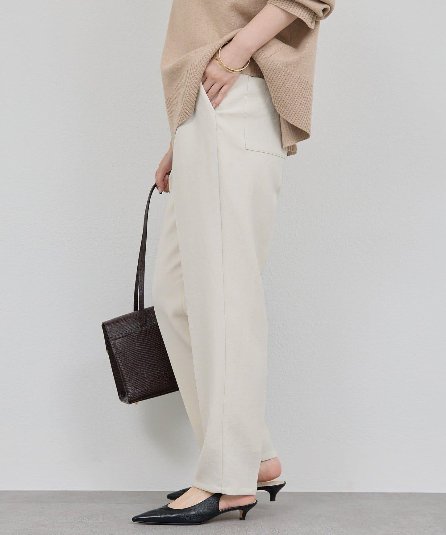 【秋冬素材】運動風錐形褲