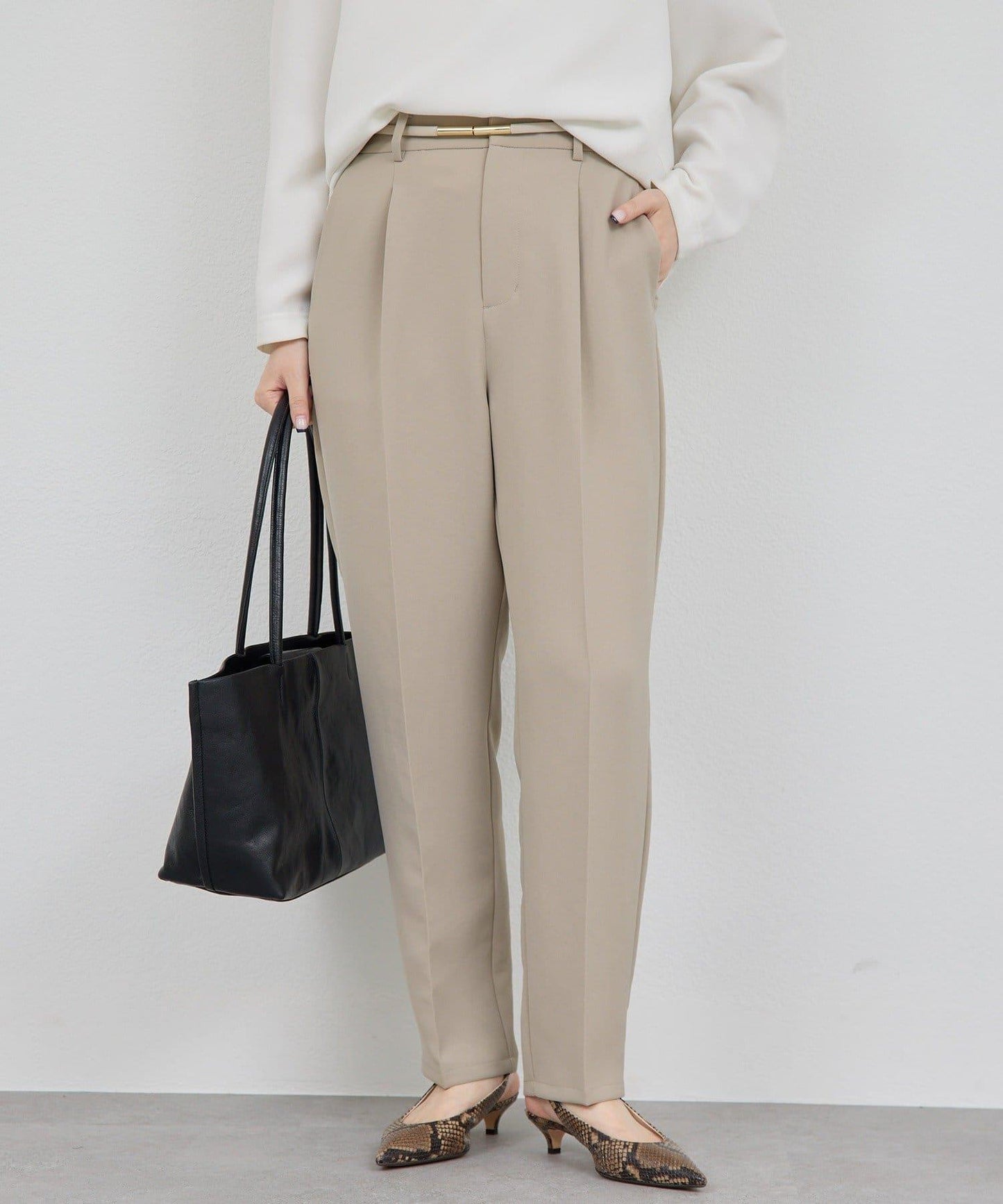 【秋冬素材】運動風錐形褲