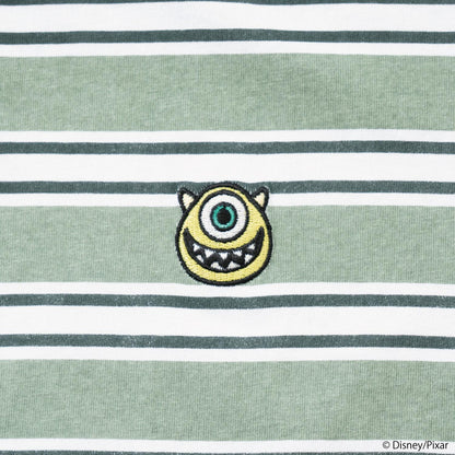 【怪獸電力公司】多色條紋寬鬆短袖T恤