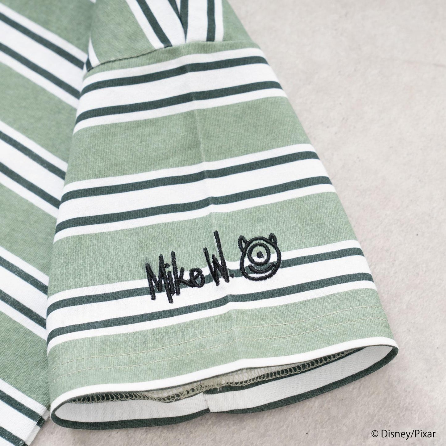 【怪獸電力公司】多色條紋寬鬆短袖T恤