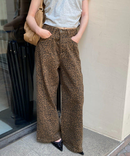 側邊拼接寬鬆褲