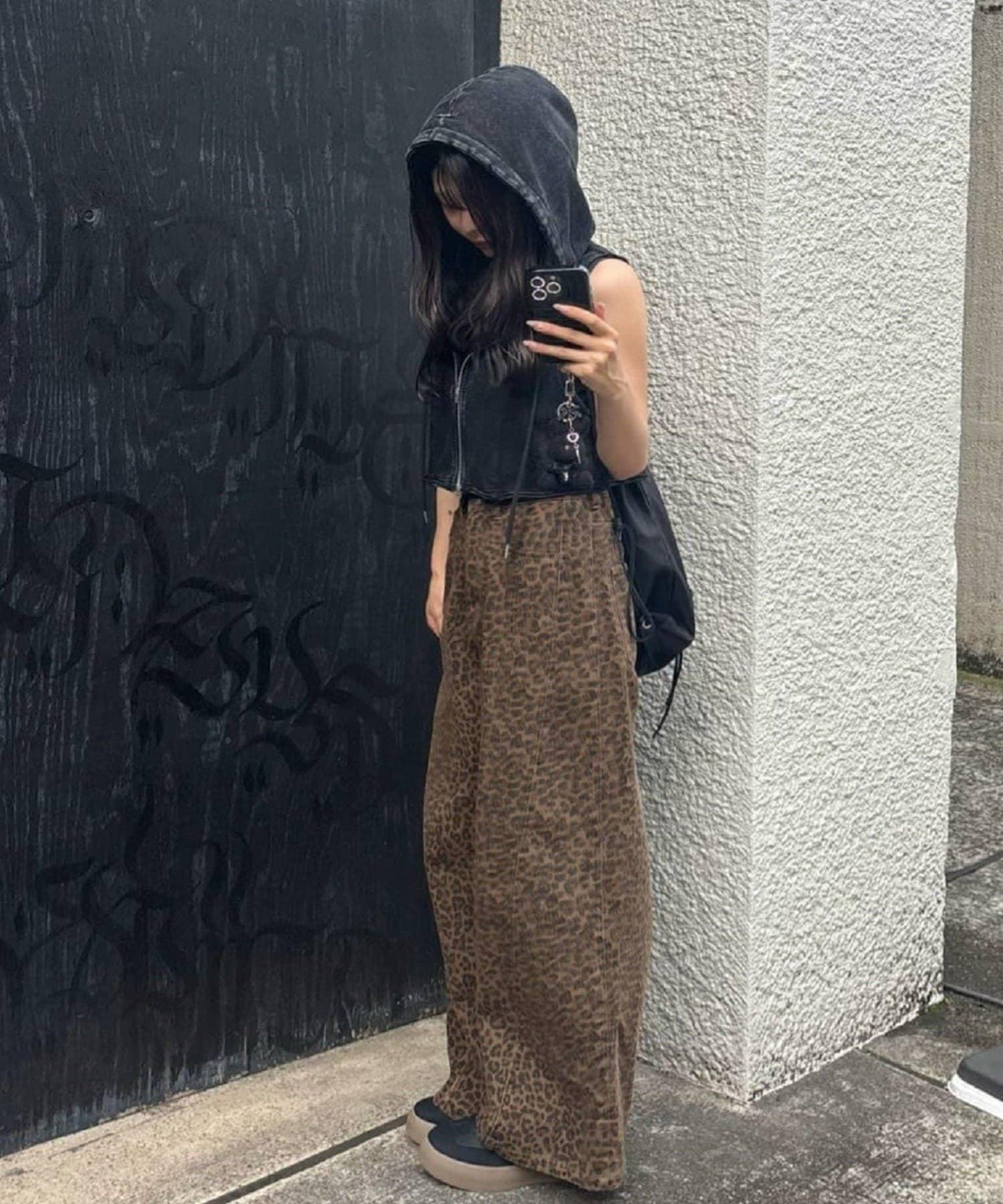 側邊拼接寬鬆褲