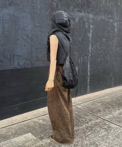 側邊拼接寬鬆褲