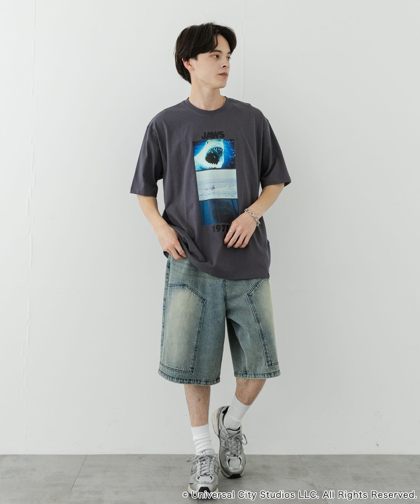 『聯名』SENSE OF PLACE×JAWS 印花T恤/A