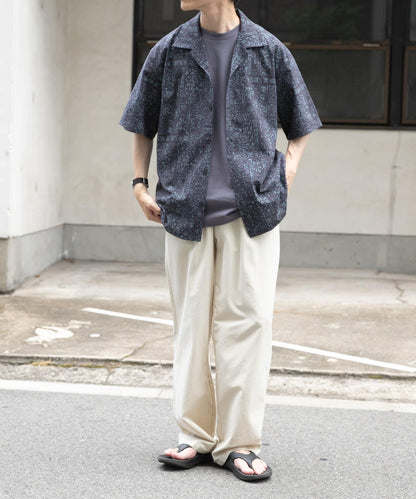 蠟染印花開領襯衫