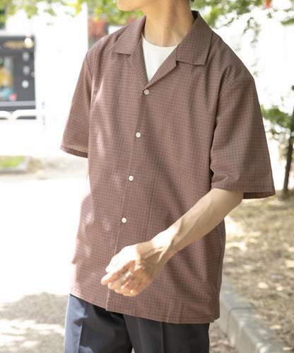 塔特索爾格子開領襯衫
