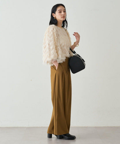 【Loungedress】提花羽毛襯衫