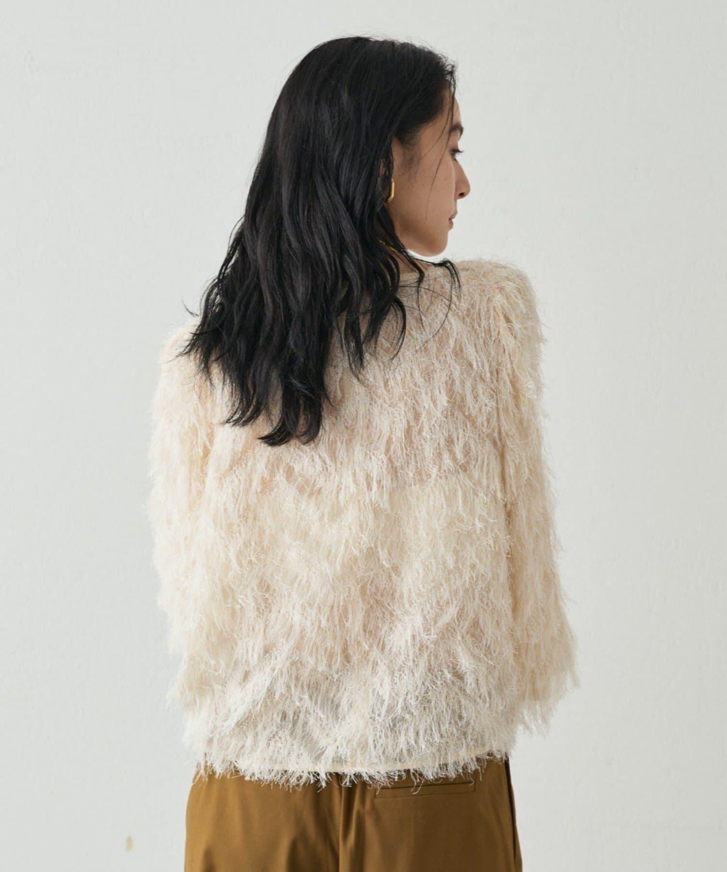 【Loungedress】提花羽毛襯衫