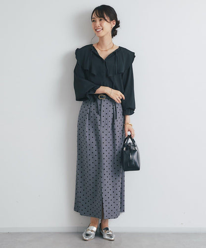 《成熟女性優雅氛圍◎》褶邊寬鬆上衣