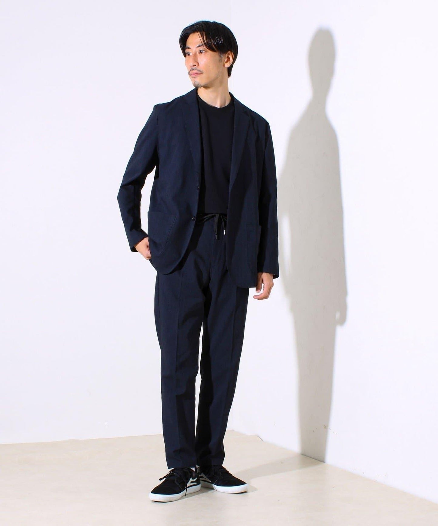 【商務休閒/套裝搭配適用】GLOSTER 亞麻感 易護理褲