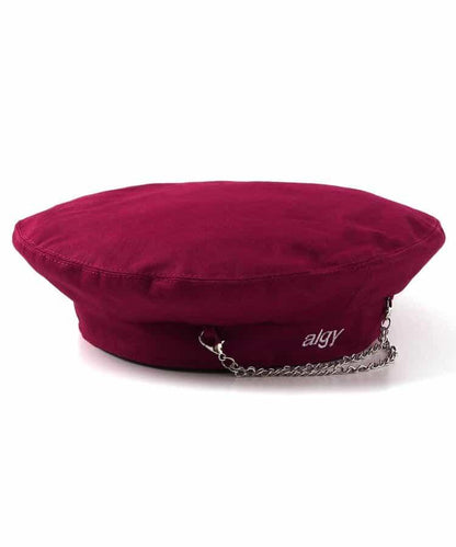 鏈條裝飾貝雷帽