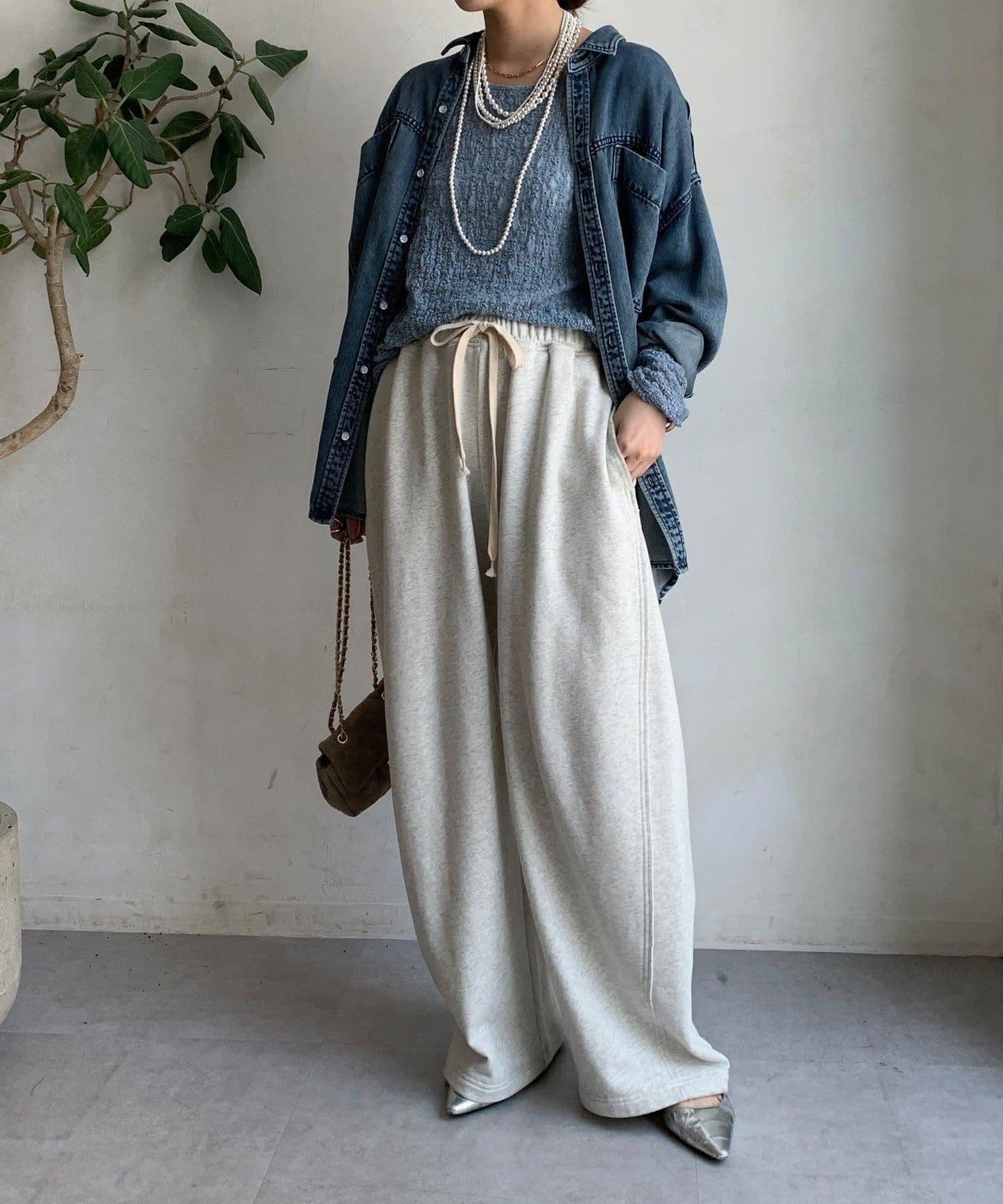 Lyocell牛仔口袋襯衫