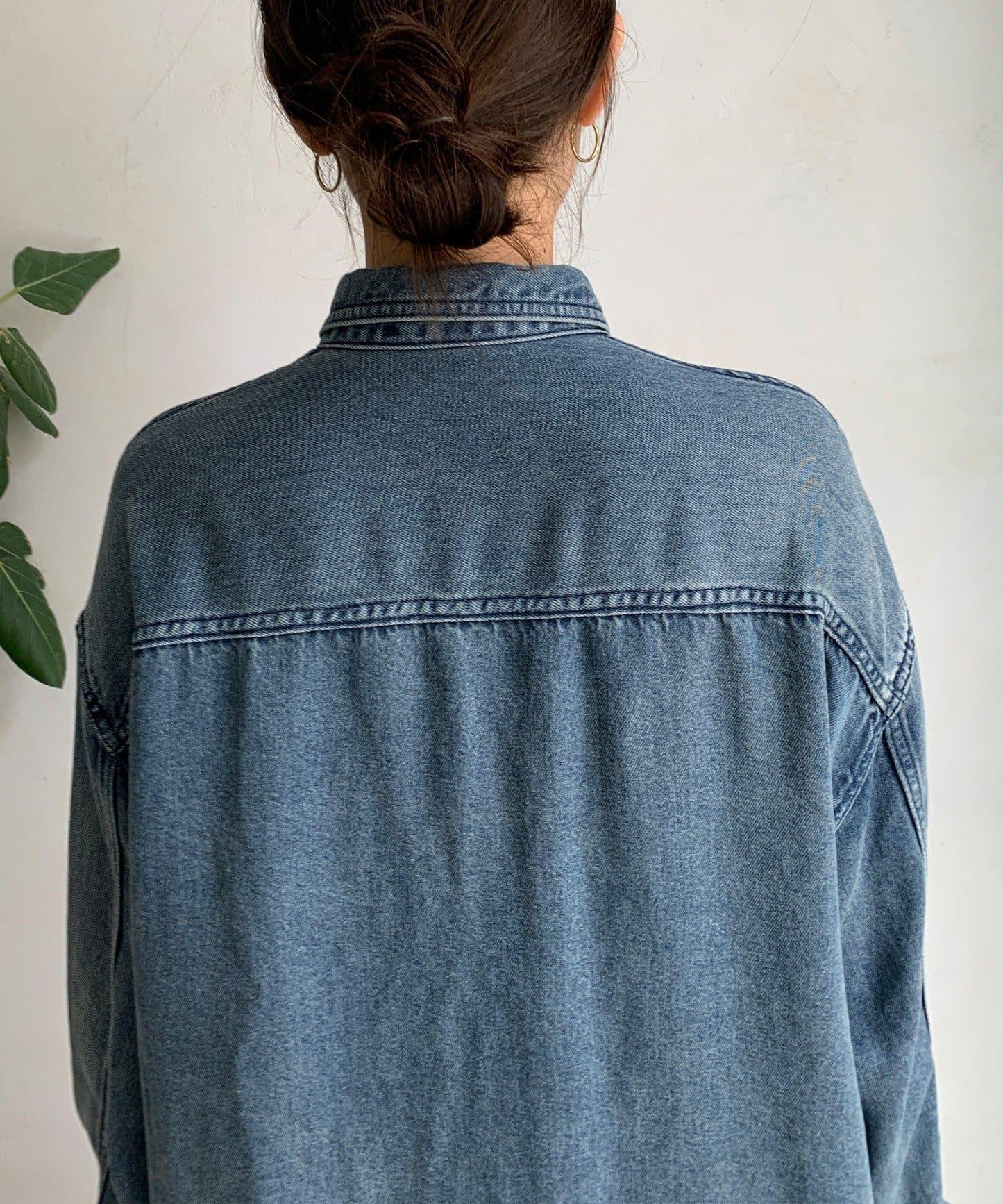 Lyocell牛仔口袋襯衫