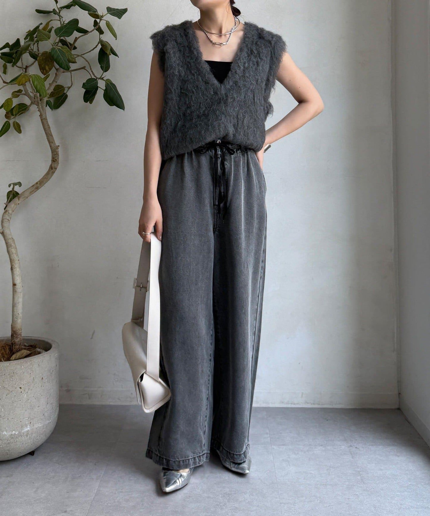 Lyocell寬鬆牛仔褲