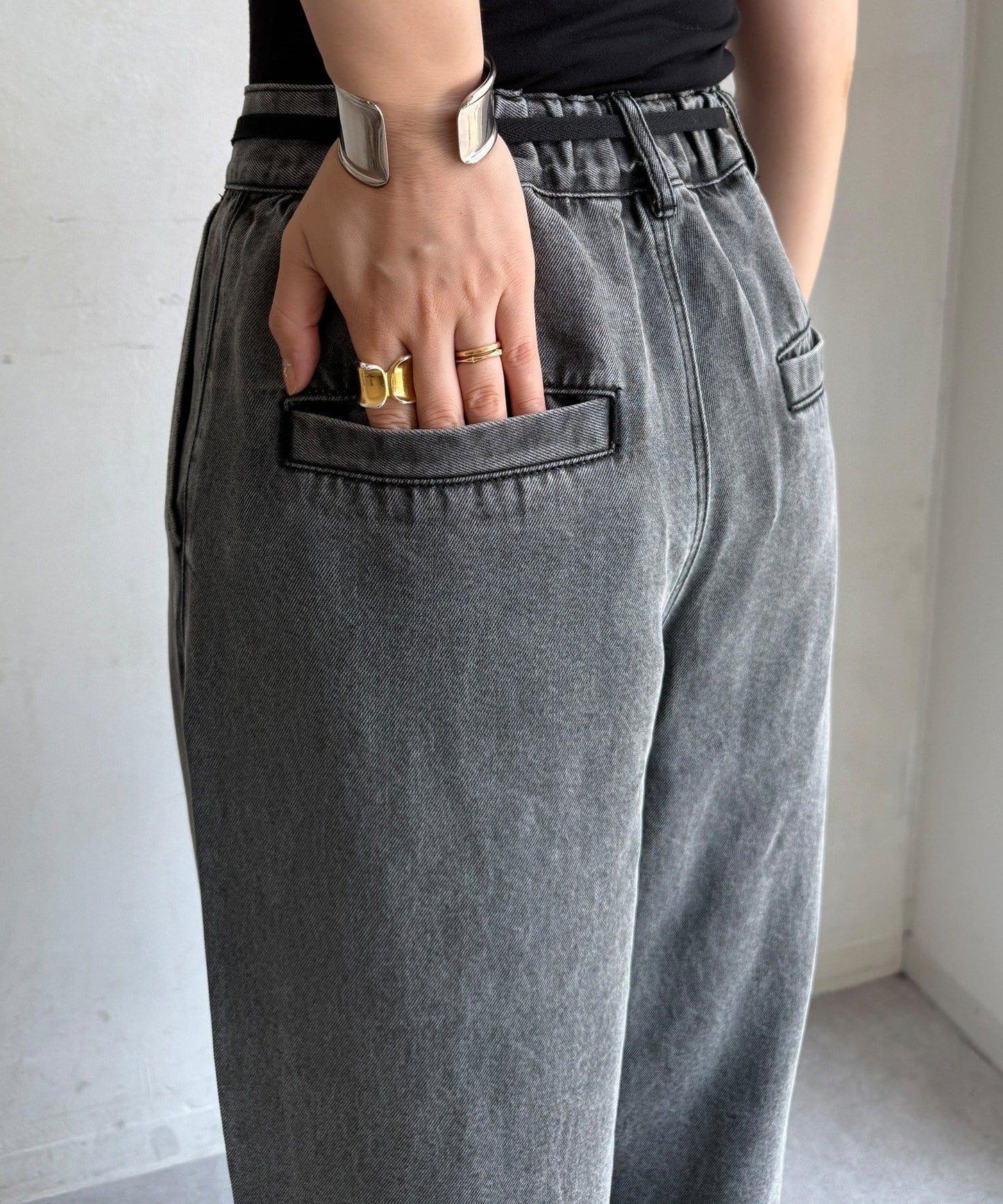 Lyocell寬鬆牛仔褲