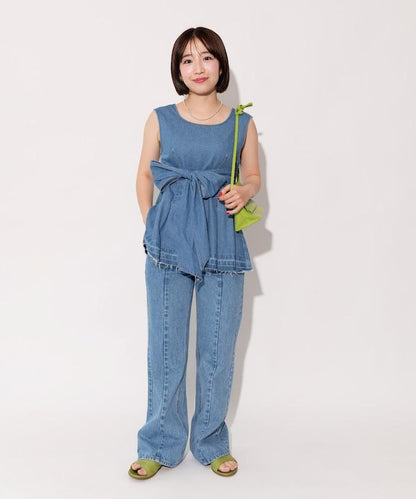 【全骨架優勝！系列】 改良風 牛仔褲＜套裝搭配適用＞