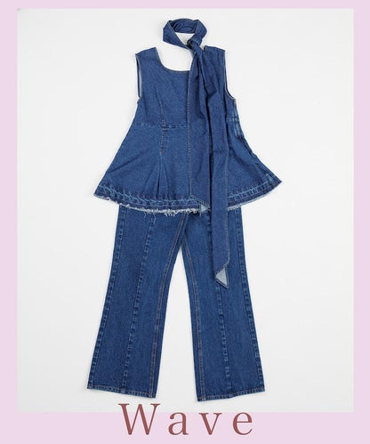 【全骨架優勝！系列】 改良風 牛仔褲＜套裝搭配適用＞