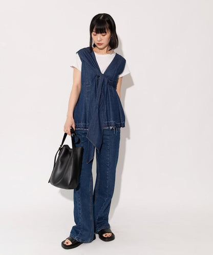 【全骨架優勝！系列】 改良風 牛仔褲＜套裝搭配適用＞