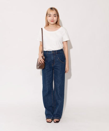 【全骨架優勝！系列】 改良風 牛仔褲＜套裝搭配適用＞