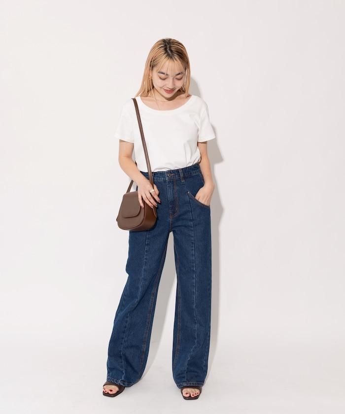 【全骨架優勝！系列】 改良風 牛仔褲＜套裝搭配適用＞