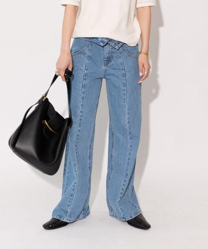 【全骨架優勝！系列】 改良風 牛仔褲＜套裝搭配適用＞