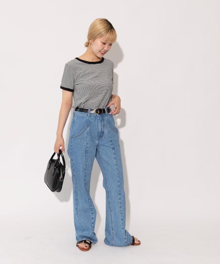 【全骨架優勝！系列】 改良風 牛仔褲＜套裝搭配適用＞