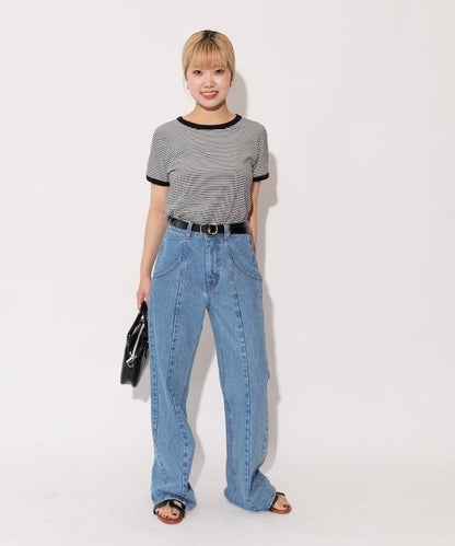 【全骨架優勝！系列】 改良風 牛仔褲＜套裝搭配適用＞